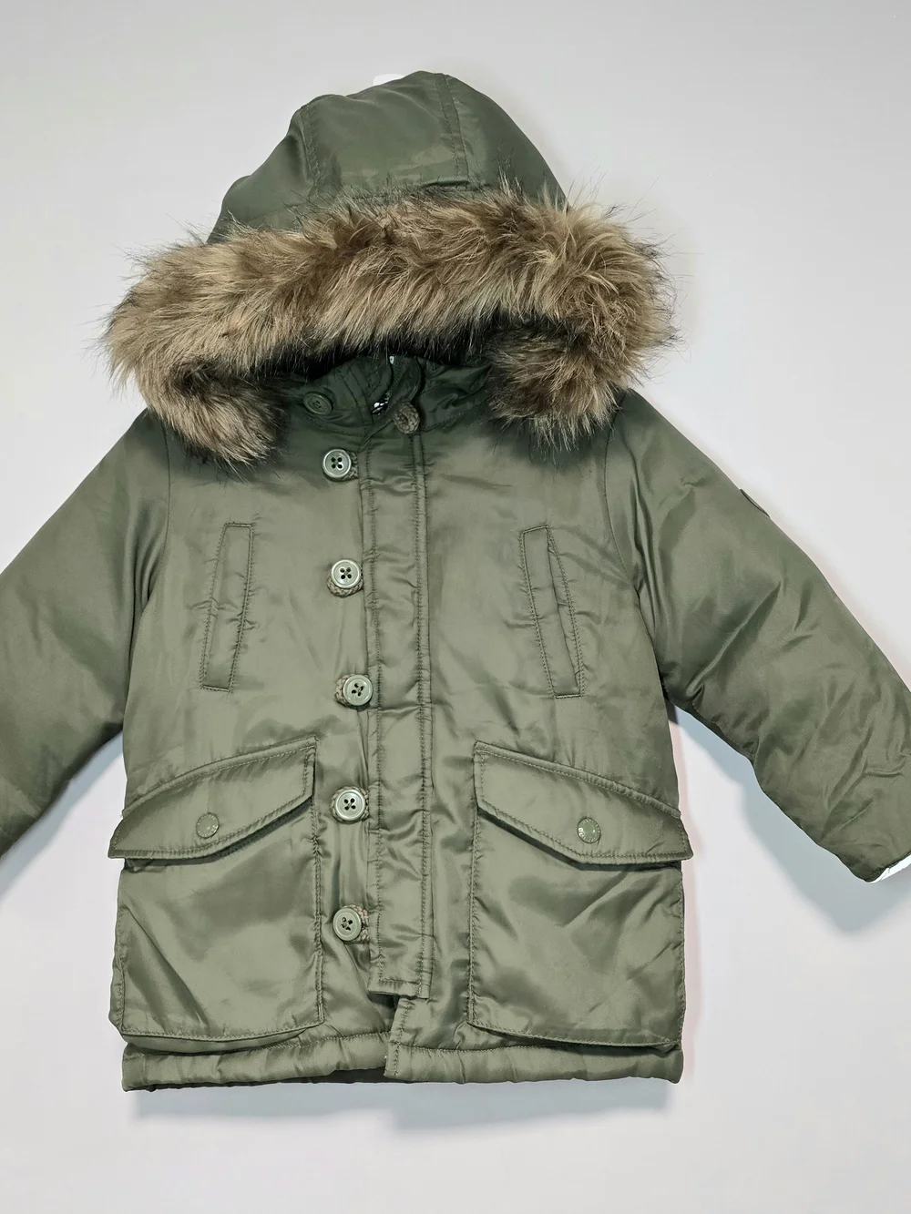 GAP Baby Toddler Green Puffer Jacket